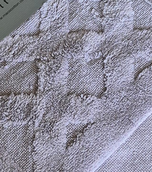 Килимки для ванни Maco Cotton Taftinc Baclava (Світло фіолетовий, 60х100 / 50х60)